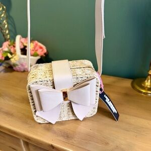 Like Dreams Straw Crossbody Bow Bag Lover Aesthetic NWT